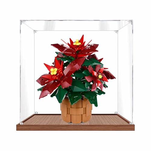 Vitrine aus Acryl für Lego 10370 Poinsettia Modell – robuster Schutz für Ihr Sammlerstück (Modell nicht im Lieferumfang enthalten), B-2 mm von LeafLane