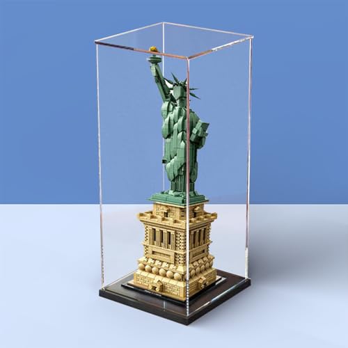 Vitrine aus Acryl für Lego 21042 Statue of Liberty, robuster Schutz für Ihr Sammlerstück (Modell nicht im Lieferumfang enthalten), Option B von LeafLane