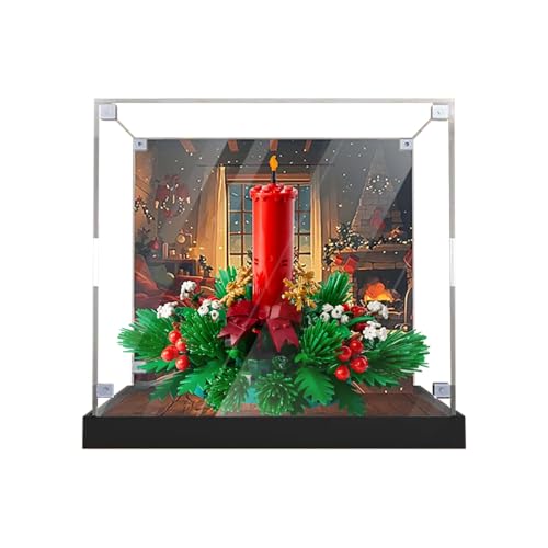 Vitrine aus Acryl für Lego 40743 Christmas Table Decoration Modell – robuster Schutz für Ihr Sammlerstück (Modell nicht im Lieferumfang enthalten), Hintergrund von LeafLane