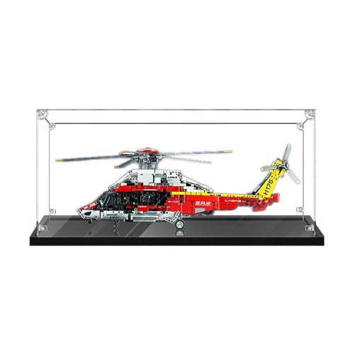 Vitrine aus Acryl für Lego 42175 Rescue Helikopter Modell – robuster Schutz für Ihr Sammlerstück (Modell nicht im Lieferumfang enthalten), Basic 2 mm von LeafLane