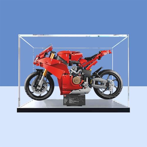 Vitrine aus Acryl für Lego 42202 Motorrad-Modell (ohne Bausteinmodell), Option B von LeafLane