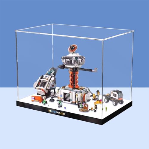 Vitrine aus Acryl für Lego 60434 Space Base und Rocket Launchpad, Modell (ohne Ziegelmodell), Option C von LeafLane