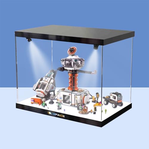 Vitrine aus Acryl für Lego 60434 Space Base und Rocket Launchpad, Modell (ohne Ziegelmodell), Option D von LeafLane