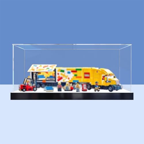 Vitrine aus Acryl für Lego 60440 Yellow Delivery Truck Modell (ohne Ziegelmodell) (Option C) von LeafLane