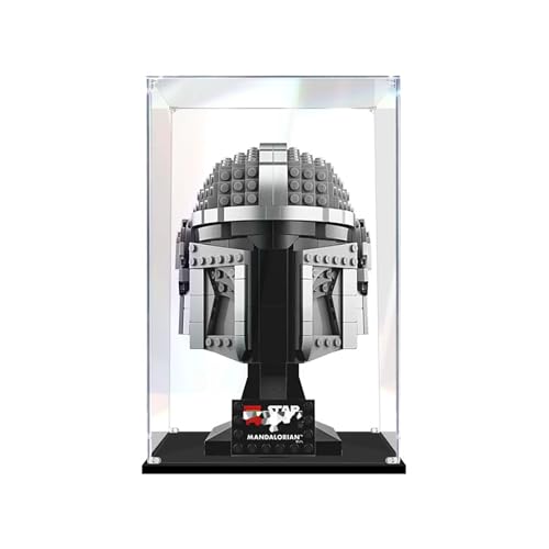 Vitrine aus Acryl für Lego 75328 Modell – für The Mandalorian Helmet Modell – robuster Schutz für Ihr Sammlerstück (Modell nicht im Lieferumfang enthalten), 2 mm von LeafLane