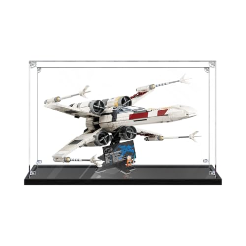 Vitrine aus Acryl für Lego 75355 X-Wing Starfighter Modell – robuster Schutz für Ihr Sammlerstück (Modell nicht im Lieferumfang enthalten), Basic 3 mm von LeafLane