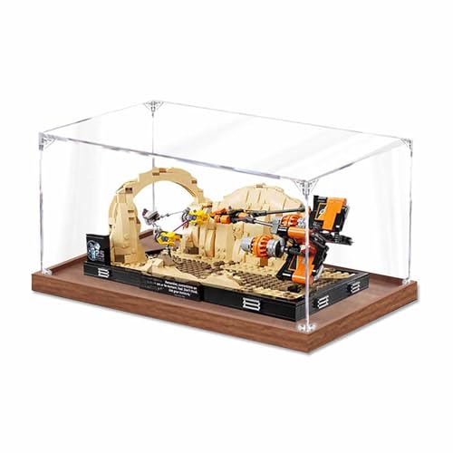 Vitrine aus Acryl für Lego 75380 Mos Espa Podrac Diorama Modell – robuster Schutz für Ihr Sammlerstück (Modell nicht im Lieferumfang enthalten), B-2 mm von LeafLane