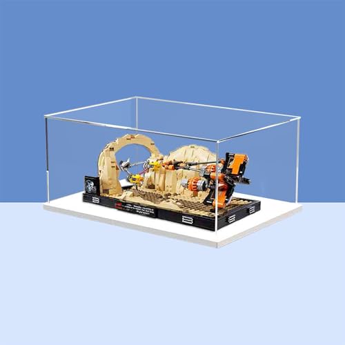 Vitrine aus Acryl für Lego 75380 Mos Espa Podrac Diorama Modell – robuster Schutz für Ihr Sammlerstück (Modell nicht im Lieferumfang enthalten), Option A von LeafLane