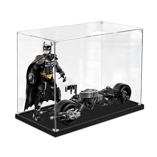 Vitrine aus Acryl für Lego 76273 Bat-Man and Bat-Pod Bike, robuster Schutz für Ihr Sammlerstück (Modell nicht im Lieferumfang enthalten), A-2 mm von LeafLane