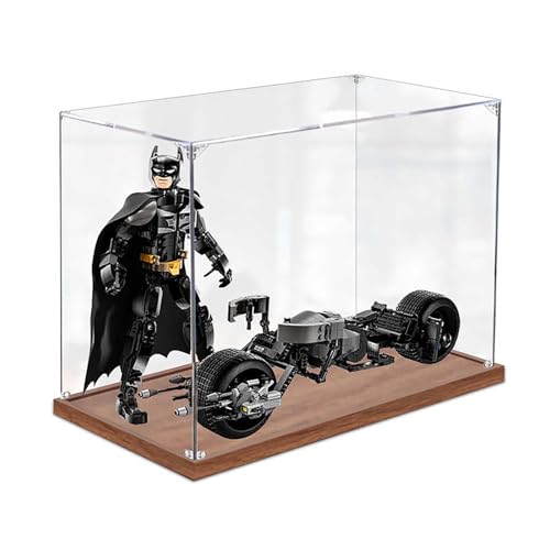 Vitrine aus Acryl für Lego 76273 Bat-Man and Bat-Pod Bike, robuster Schutz für Ihr Sammlerstück (Modell nicht im Lieferumfang enthalten), B-2 mm von LeafLane