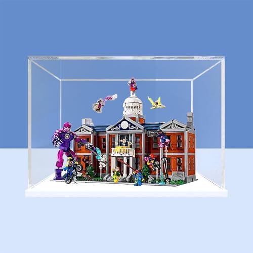 Vitrine aus Acryl für Lego 76294 The X-Mansion Modell – robuster Schutz für Ihr Sammlerstück (Modell nicht im Lieferumfang enthalten), Option A von LeafLane