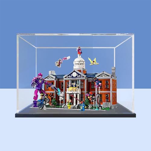 Vitrine aus Acryl für Lego 76294 The X-Mansion Modell – robuster Schutz für Ihr Sammlerstück (Modell nicht im Lieferumfang enthalten), Option B von LeafLane