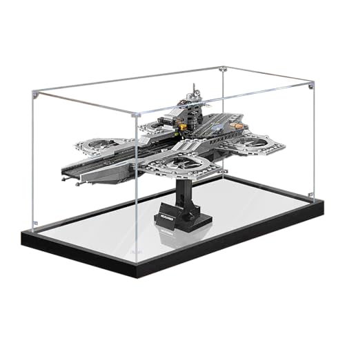 Vitrine aus Acryl für Lego 76295 The Aveng-ers Helicarrier, robuster Schutz für Ihr Sammlerstück (Modell nicht im Lieferumfang enthalten), Spiegel, 2 mm von LeafLane