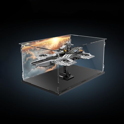 Vitrine aus Acryl für Lego 76295 The Aveng-ers Helicarrier, robuster Schutz für Ihr Sammlerstück (Modell nicht im Lieferumfang enthalten) von LeafLane