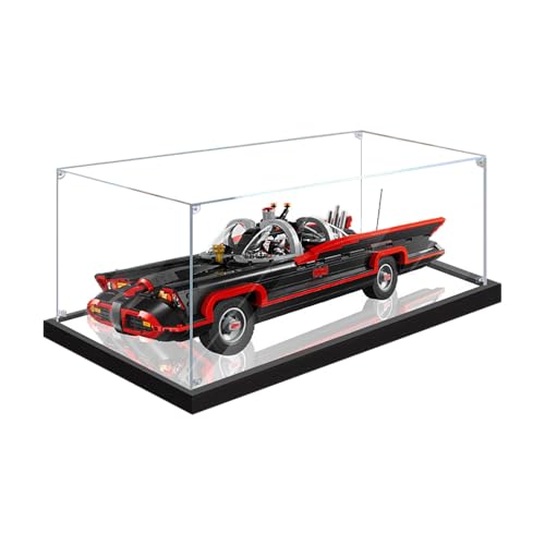 Vitrine aus Acryl für Lego 76328 The Classic TV Series Bat-Mobile Modell – robuster Schutz für Ihr Sammlerstück (Modell nicht im Lieferumfang enthalten), Spiegel, 3 mm von LeafLane