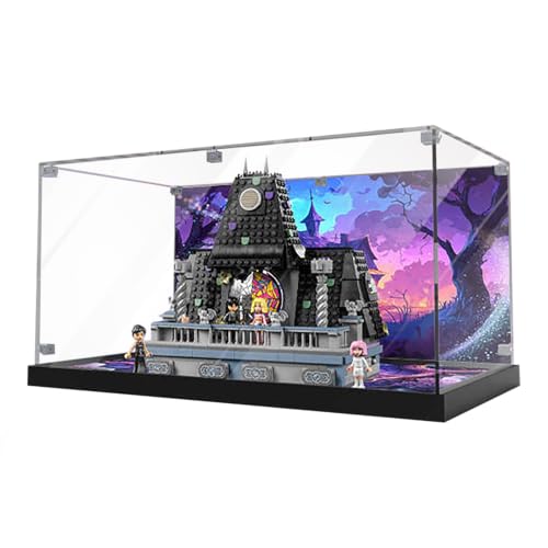 Vitrine aus Acryl für Lego 76781 Modell – für Wednesday & Enid's Dorm Room Modell – robuster Schutz für Ihr Sammlerstück (Modell nicht im Lieferumfang enthalten), Hintergrund von LeafLane