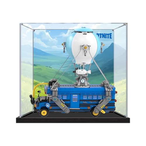 Vitrine aus Acryl für Lego 77073 Modell – für Battle Bus Modell – robuster Schutz für Ihr Sammlerstück (Modell nicht im Lieferumfang enthalten), Hintergrund von LeafLane