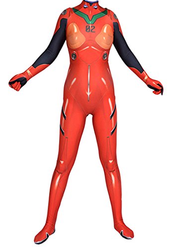 Cosplay Asuka Langley Soryu Zentai Bodysuit Kostüm (M) von Leaffly