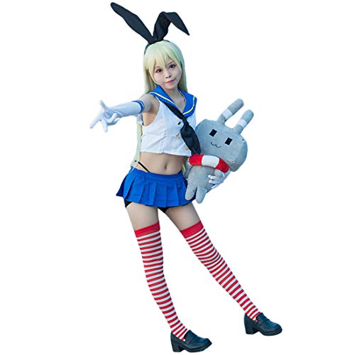 Cosplay Kantai Collection Shimakaze Sailor Kostüm Uniform Rock Full Outfit (L) von Leaffly