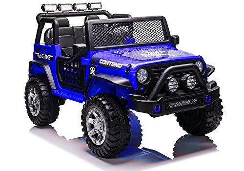 Elektrische Fahrt Auf Auto XMX618 Blau Lackiert von Lean Toys