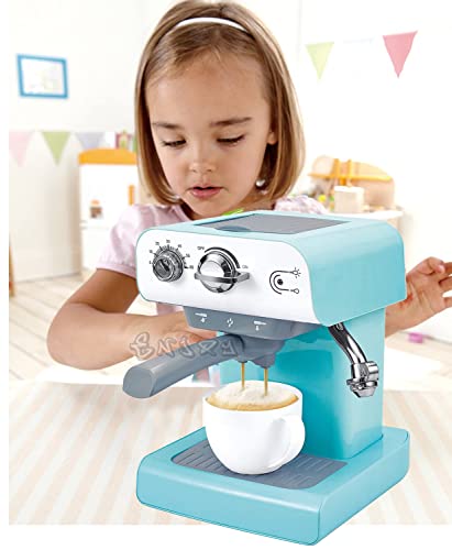 Spielzeug-Kaffeemaschine Espressomaschine für Kinder mit Lichtern und Sounds und echten Funktionen von Lean Toys