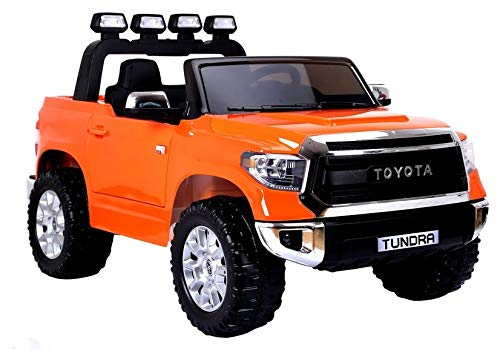 Toyota Tundra Orange - Elektrische Fahrt auf Auto von Lean Toys