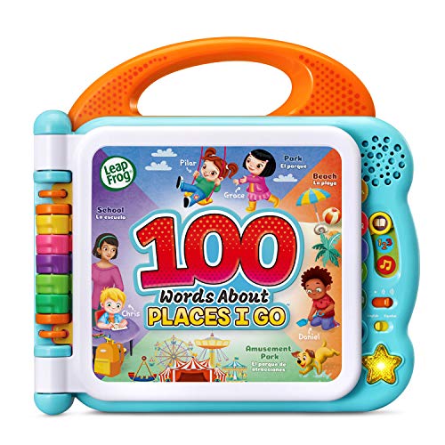 LeapFrog 100 Words About Places I Go Learning Book, Pre School Book for Kids, Musical Learning Toy with Objects and People, Educational Toy Book with Facts and Sound Effects, Kids Aged 18 Months + von LeapFrog