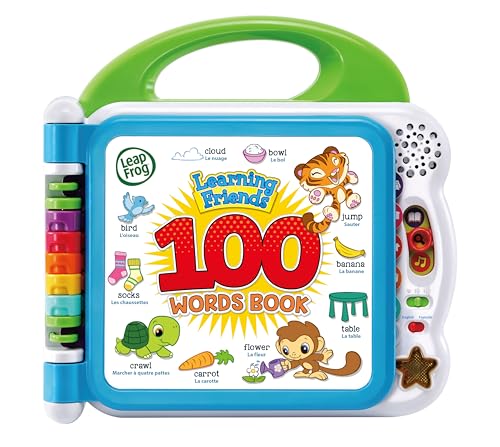LeapFrog 601503 Learning Friends 100 Words Baby Book Educational and Interactive Bilingual Playbook Toy Toddler and Pre School Boys & Girls 1, 2, 3, 4+ Year Olds, Multi-Colour, One Size von LeapFrog