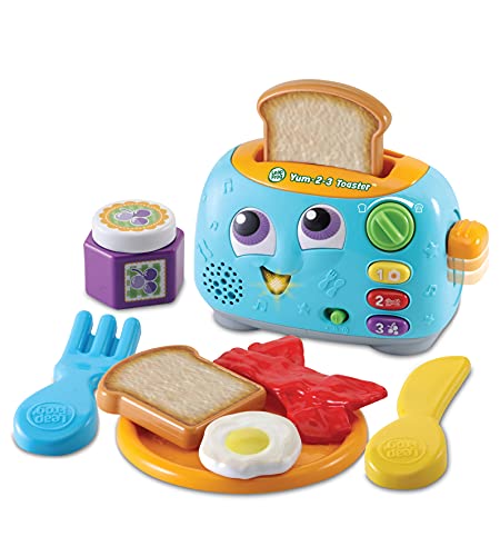 LeapFrog Yum-2-3 Toaster, Learning Toy with Sounds and Colours for Sensory Play, Educational Toys for Kids, Preschool Activity Games for Boys and Girls Aged 1, 2 & 3 Years von LeapFrog