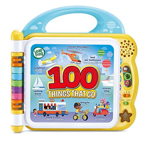 LeapFrog 100 Things That Go, Baby- & Kleinkindbuch, pädagogisches und interaktives zweisprachiges Spielbuch, Geschenk für Vorschulkinder im Alter von 18, 24, 36+ Monaten, englische Version von LeapFrog