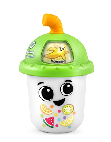 LeapFrog Fruchtfarben Lern-Smoothie, interaktives Babyspielzeug mit Lichtern, Musik, Farben & Früchten, Babygeschenk mit Beißring für 6 9 12+ Monate, Englische Version, Weiß von LeapFrog