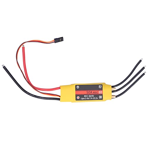 Leapiture 50a 2-Wege-Brushless-Geschwindigkeitsregler Esc-Zubehör für ferngesteuertes Boots-Esc Geeignet für ferngesteuertes Bootsmodell von Leapiture