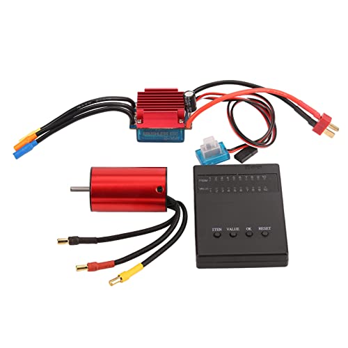 Leapiture 5900KV Bürstenloser Motor 35a ESC Motor Bürstenloser Motor ESC Combo ESC Combo Set ESC Kit RC Auto Zubehör RC Auto Bürstenloser Motor ESC Set Maßstab 1:12 RC Auto Motor ESC von Leapiture