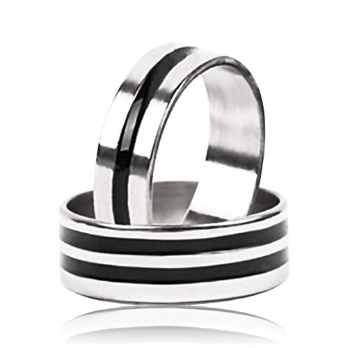 Cambered Pk Ring Starker Magnetring Pk Zubehör Close-Up Stage Magic Tricks Gimmick, Weißer gestreifter Magnetring Für Magie, Ambi , Silber Magic Tricks Square Gimmicks von LearnLyrics