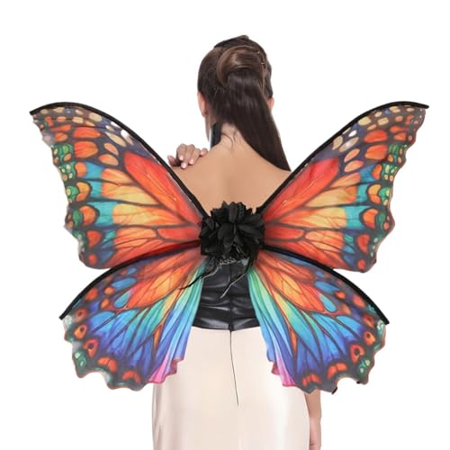 Feenflügel für Mädchen, Feenflügel für Mädchen mit Partyoutfit, Schmetterlingsflügel für Mädchen, Schmetterlingskostüm für Partys, Verkleidungszubehör für Cosplay-Kostüme von LearnLyrics