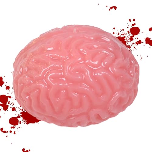 Gehirn-Quetschball – Gehirn-Stressbälle, neuartiges Gehirnspielzeug, zusammendrückbares Spaßspielzeug | Slow Rebound Halloween Squishy Toys, realistisches Fake Brain Halloween Squeeze Toy, blutige gru von LearnLyrics