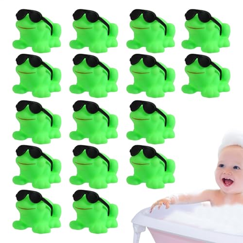 Gummi-Froschspielzeug – Squishy-Froschfiguren, Badespielzeug für Kinder | Weiches, realistisches Teichtier-Set, lustiges Frosch-Spielset, Kinder-Frosch-Spielset, Baden, pädagogisches Gummi-Frosch-Bad, von LearnLyrics