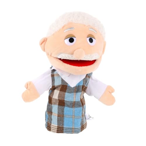 Handpuppen - Großvater Plüschpuppen, Familienpuppenspielzeug | Softs Fabric Storytelling Play -Figuren, interaktive Rollenspiele plütige Charaktere mit beweglichen Mund für Kinderunterhaltung Wunderba Handpuppen - Großvater Plüschpuppen, Familienpuppenspielzeug | Softs Fabric Storytelling Play -Figuren, interaktive Rollenspiele plütige Charaktere mit beweglichen Mund für Kinderunterhaltung Wunderba von LearnLyrics