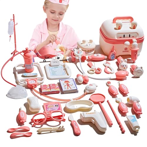 Kinderarztkit, Medizinisches Kinderspiel, Doktorspiel Für Kinder Koffer, Rollenspiel, Kinderarzt, Medizinisches Simulationsspiel, Multifunktional, von LearnLyrics