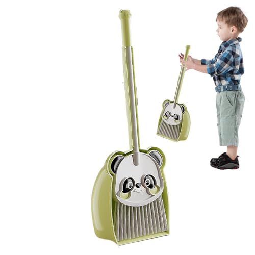 Kinderbesen Und Staubpan, Besen Und Staubpaner Für Kinder | Panda Cartoon Kids Cleaning Kit Mit Besen Und Staubpan,Little Housekeeping - -Set, Kinder Kleine Reinigung Tun So, Als von LearnLyrics