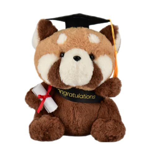 LearnLyrics Abschlussbär Plüsch, Plüsch -Abschlussbär,Gefüllte Begleitpuppe |, Graduation Bear, Bachelor Gift, 23 cm Graduation Gift with Graduation Hat, Lucky Charm, Graduation von LearnLyrics