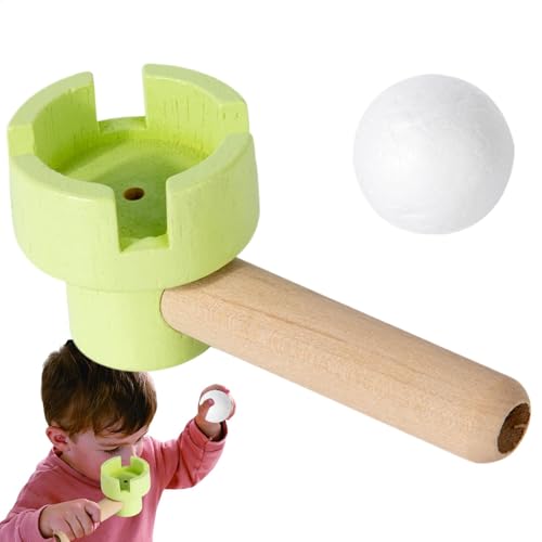 LearnLyrics Ballblasendes Spielzeug Für Kinder,Ballblasendes Kleinkindspielzeug - Atemübungsspielzeug,Schwimmendes Blasrohr Und Bälle, Balance-Blasspielzeug, Stressabbau-Ball-Blas-Sensorspielzeug Für von LearnLyrics