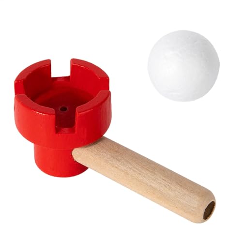 LearnLyrics Ballblasendes Spielzeug Für Kinder,Ballblasendes Kleinkindspielzeug - Atemübungsspielzeug,Schwimmendes Blasrohr Und Bälle, Balance-Blasspielzeug, Stressabbau-Ball-Blas-Sensorspielzeug Für von LearnLyrics