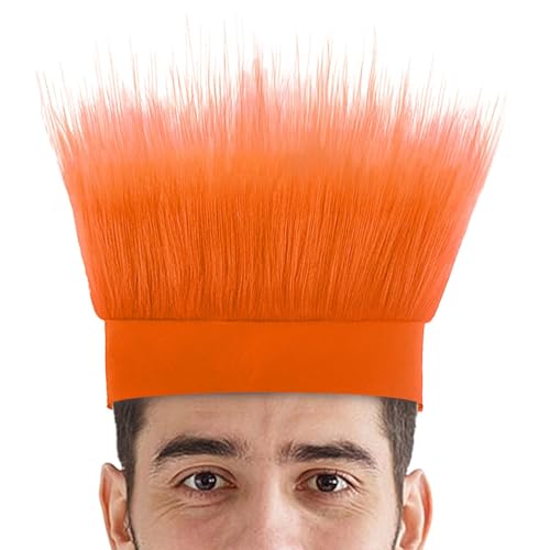 LearnLyrics Crazy Hair Perücke, Haariges Kostüm Stirnband | Halloween-Kostümzubehör - Bequeme Kopfbedeckung, Haarstirnband, jubelnde Requisiten für Kostüme, Cosplay und Halloween von LearnLyrics