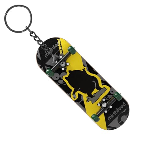 LearnLyrics Finger Skateboard Kinder Skateboard Spielzeug Finger Skateboard | Finger Skateboard Spielzeug Schlüsselanhänger für Kinder | Pocket Keyboard Schlüsselanhänger für Party Zuhause Schule von LearnLyrics