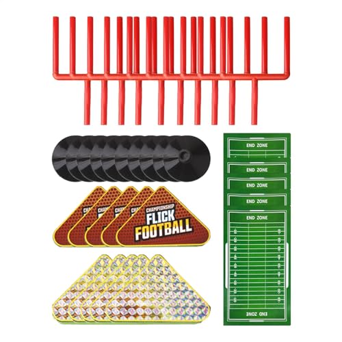 LearnLyrics Fußball-Tischspiel, Tischfußballspiel – 5 Sets Posts and Foam Football Toys | Zubehör für Urlaubspartys, interaktive Aktivitäten des Elternkinds für von LearnLyrics