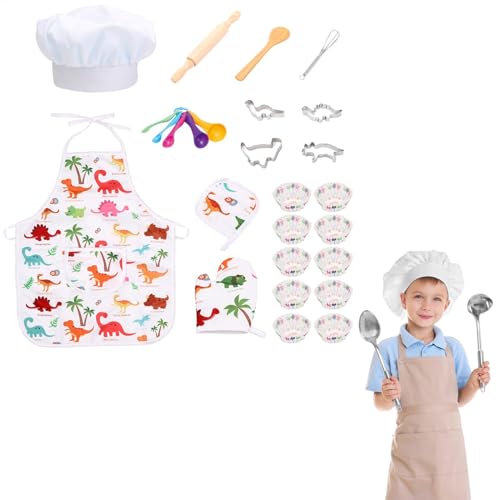 LearnLyrics Küchen-Set für Küchenrollenspiel-Kostüme für komplettes Küchenzubehör für den Chef Junior, Backset für von LearnLyrics