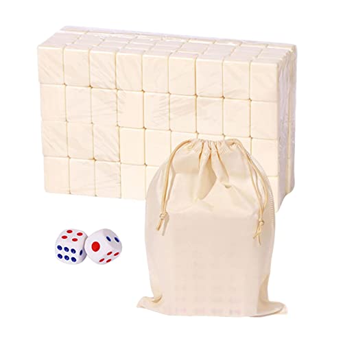 LearnLyrics Mahjong Set, mehrere Möglichkeiten für die Familie, leichte Spielstücke aus Melaminharz, traditionelle langlebige Aufbewahrungstasche für Brettspiele, Unterhaltung von LearnLyrics