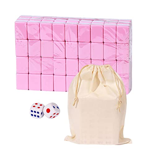 LearnLyrics Mahjong Set, mehrere Möglichkeiten für die Familie, leichte Spielstücke aus Melaminharz, traditionelle langlebige Aufbewahrungstasche für Brettspiele, Unterhaltung von LearnLyrics