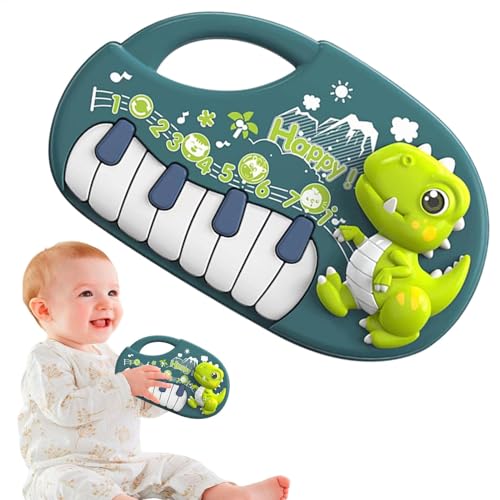 LearnLyrics Musik-Keyboardspielzeug, Klavier für Kleinkinder | Musikspielzeug für Babys Dinosaurier – interaktives und kreatives Spielzeug zum Lernen des Klaviers, für Geburtstag von 6 9 12 18 Monaten von LearnLyrics